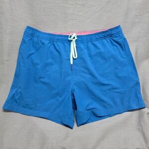 Southern Tide Mens XL Blue Swim Trunks Cocotex Stretch Board Shorts 6 Inch Ins